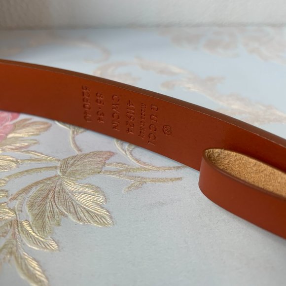 A Double G buckle belt made in our unfinished fade main image 5